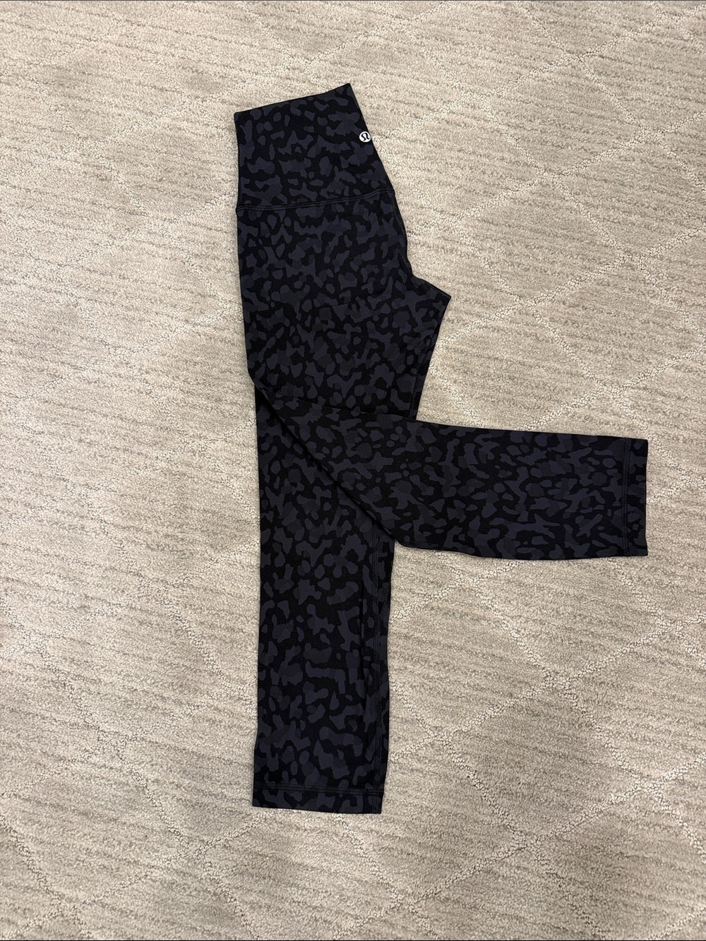 Lululemon Align Black Animal Print Leggings 21”